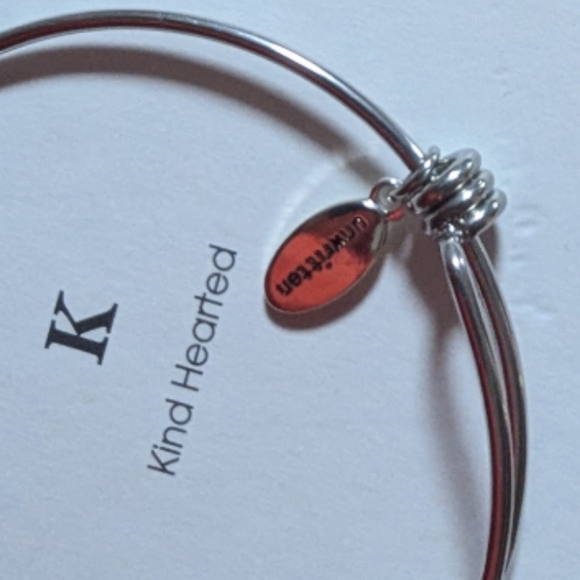 Unwritten Silver toned stainless steel Bracelet with Charms kind hearted - Picture 6 of 8